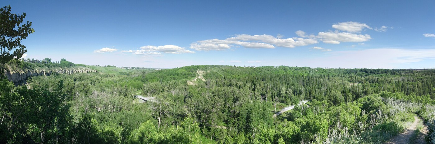 Panorama across the valley